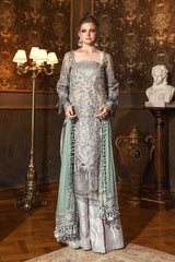 Maria B Silver Grey BD05 Wedding Edition 2020