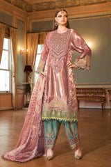 Maria B Salmon Pink BD08 Wedding Edition 2020