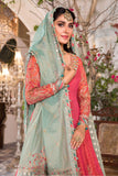 Maria B Salmon Pink and Feroza (BD-2402) Heritage Eid Collection 2022 Online Shopping