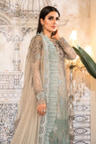 Maria B Coffee and Smoked Blue (BD-2405) Heritage Eid Collection 2022 Online Shopping