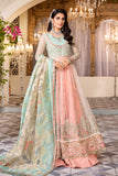 Maria B Pearl White, Peach and Aqua (BD-2408) Heritage Eid Collection 2022 Online Shopping