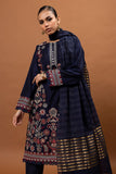 Khaadi Fabrics 3 Piece Suit, BLUE Festive Pret Formals Online Shopping
