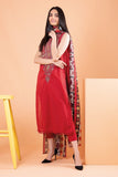 Bla22201 Red Khaadi Summer Collection 2022 Online Shopping