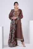 Khaadi BLA22216 Brown Eid Lawn Collection 2022 Online Shopping