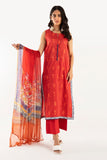 Khaadi BLA22244 Red Eid Lawn Collection 2022 Online Shopping