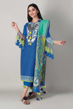 Khaadi Blk20415 Blue Blue Winter Collection 2020