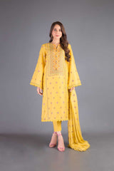 Bareeze Aqs E Gul Range Bnl1072 Yellow Collection 2021