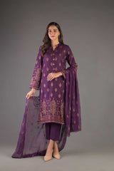 Bareeze Gulnar Bnl1164 Purple Collection 2021