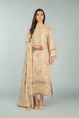 Bnl1437 Beige Bareeze Winter Karandi 2021