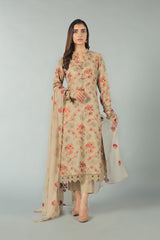 Bnl1438 Beige Bareeze Winter Karandi 2021