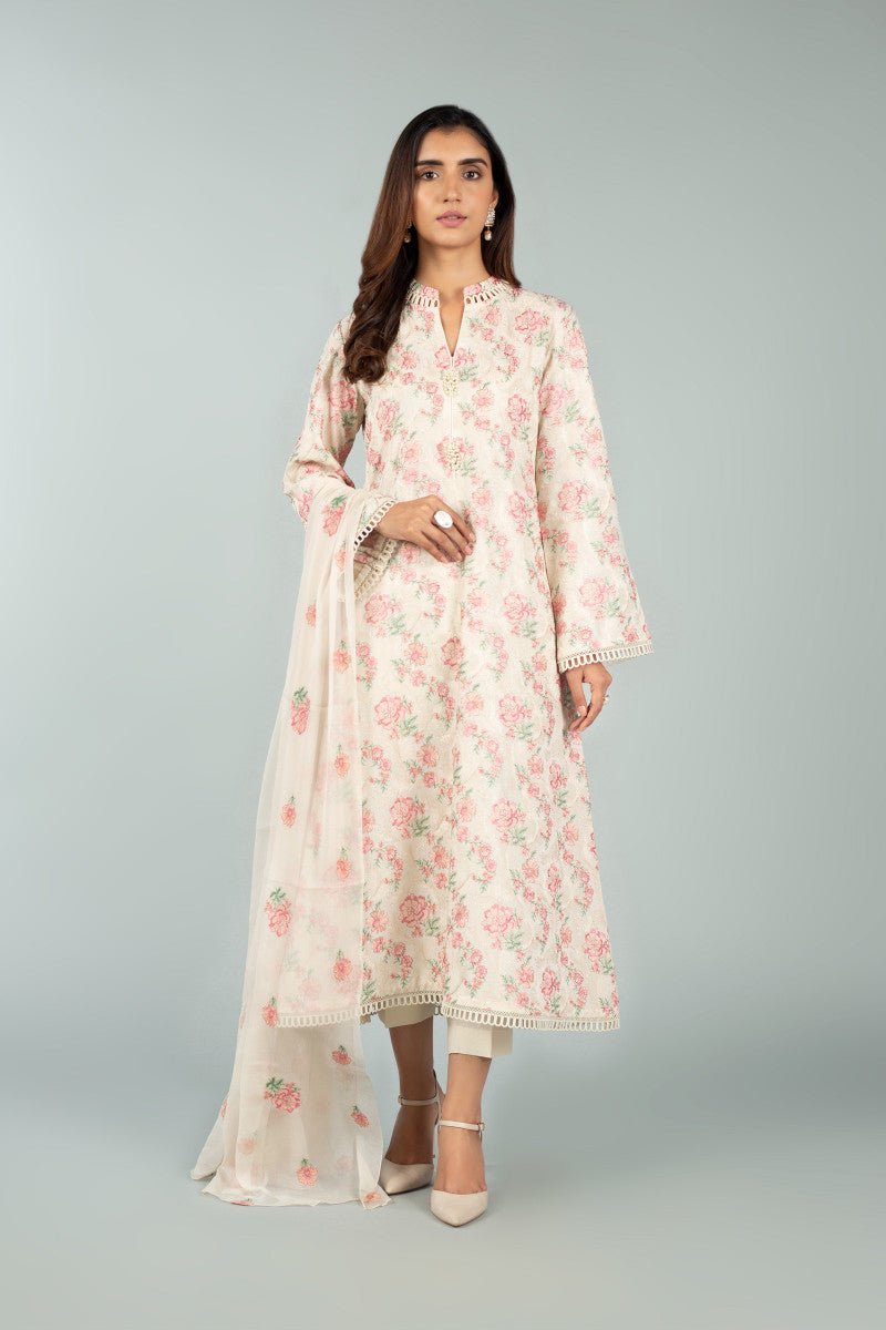 Bnl1440 Cream Bareeze Winter Karandi 2021