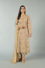 Bnl1474 Beige Bareeze Winter Karandi 2021