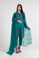 Bareeze BNl1588 Green Summer Embroidered Lawn 2022 Online Shopping