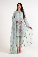 Bareeze BNl1590 Grey Summer Embroidered Lawn 2022 Online Shopping