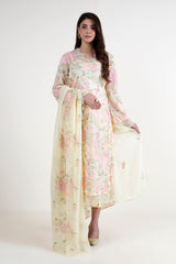 Bareeze BNl1602 Light Yellow Summer Embroidered Lawn 2022 Online Shopping