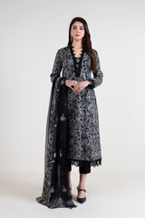 Bareeze BNl1605 Black Summer Embroidered Lawn 2022 Online Shopping