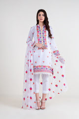 Bareeze BNl1615 White Summer Embroidered Lawn 2022 Online Shopping