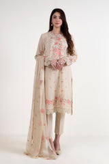 Bareeze BNl1619 Beige Summer Embroidered Lawn 2022 Online Shopping