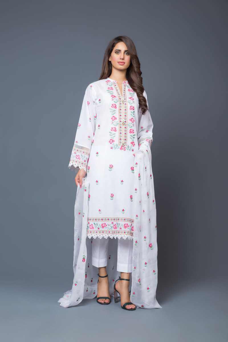 Bareeze Paasbaan Range Bnl734 White Collection 2021