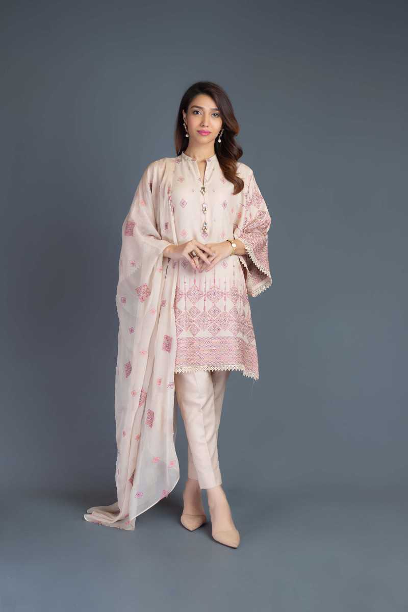 Bareeze Colors Strips Bnl792 Beige Collection 2021