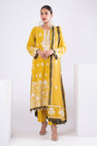 Khaadi BSl22214 Yellow Eid Lawn Collection 2022 Online Shopping