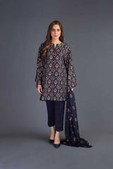 Bareeze Indigo Fantasy Ch2772 Navy Blue Collection 2021