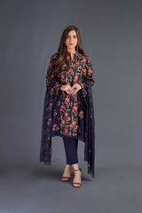 Bareeze Indigo Fantasy Ch2773 Navy Blue Collection 2021