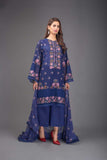 Bareeze Floral Dusk Ch2921 Blue Collection 2021