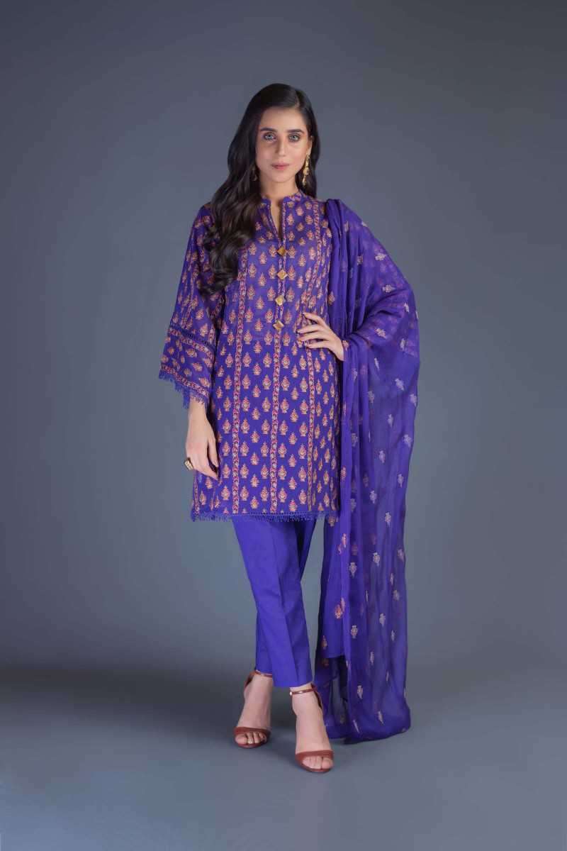 Bareeze Day Dreams Ch2935 Purple Collection 2021