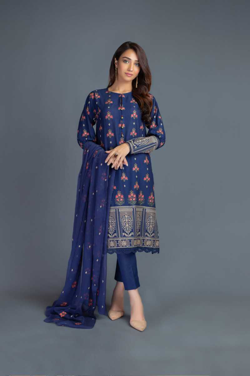 Bareeze Garden Of Arches Ch2986 Navy Blue Collection 2021