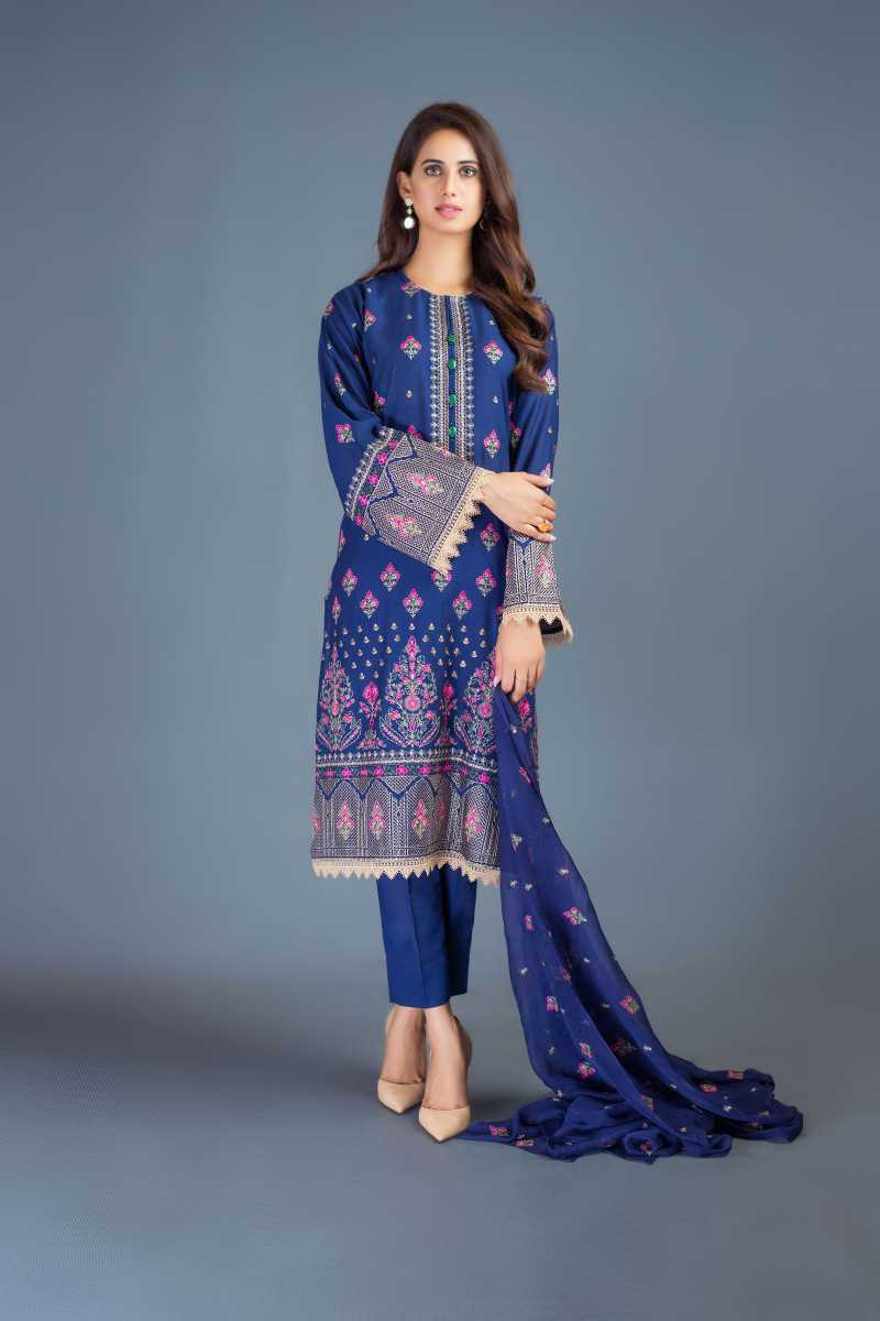 Bareeze Garden Of Arches Ch2987 Navy Blue Collection 2021