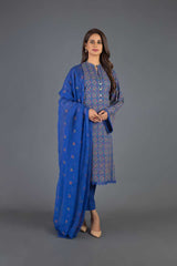 Bareeze Ethnic Charm Ch3089 Blue Collection 2021