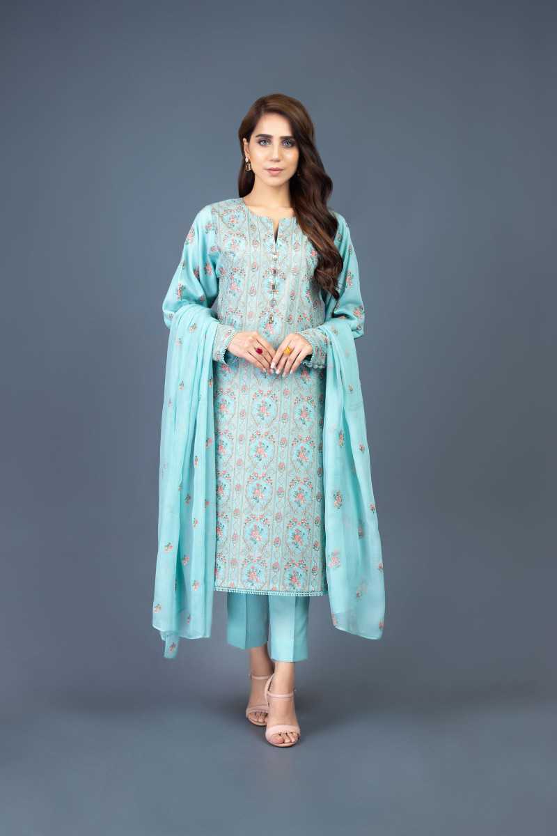 Bareeze Vintage Glam Ch3120 Sea Green Collection 2021
