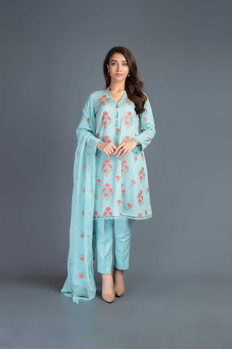 Bareeze Vintage Glam Ch3121 Sea Green Collection 2021