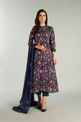 Ch3610 Navy Blue Bareeze Winter Karandi 2021