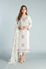 Ch3655 Off White Bareeze Winter Karandi 2021