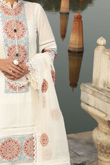 Bareeze CH3808 Off White Summer Embroidered Lawn 2022 Online Shopping