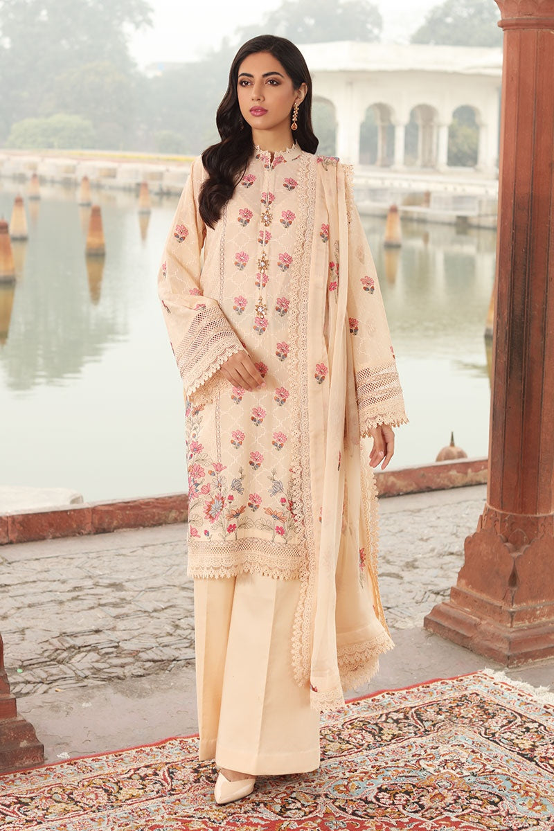 Bareeze CH3847 Cream Summer Embroidered Lawn 2022 Online Shopping