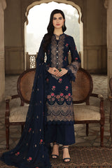 Bareeze CH3849 Navy Blue Summer Embroidered Lawn 2022 Online Shopping