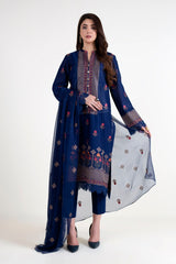 Bareeze CH3850 Navy Blue Summer Embroidered Lawn 2022 Online Shopping