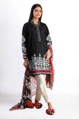Khaadi Ready to Wear CKDPE20122-BLACK Pret 2020 | Khaadi Lawn 2020