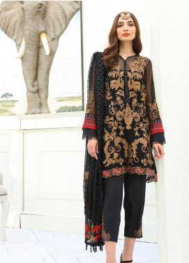 COIR Embroidered Chiffon Luxury Collection 10 Erumpent Onyx 2019