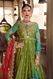 Maria B CST-502-Green and Ferozi Sateen Collection 2022 Online Shopping