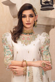 Maria B CST-508-Ivory and Gold Sateen Collection 2022 Online Shopping