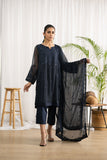 Dhanak DA-2044 Grey Embroidered Kurta With Dupatta Casual Cotton Prets 2022 Online Shopping