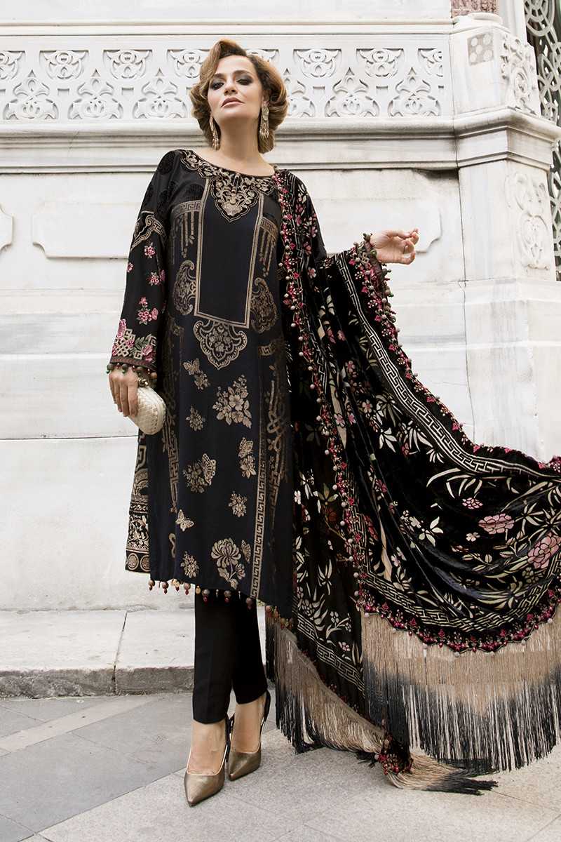 Maria B DL-812-Black Linen Collection 2020 Original Brand Maria B DL-812-Black Linen Collection 2020 Original Brand