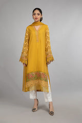 Maria B Suit Mustard DW-SS21-03 Eid Casual 2021