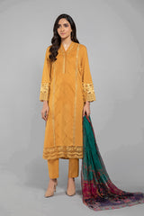 Maria B Suit Mustard DW-SS21-10 Eid Casual 2021