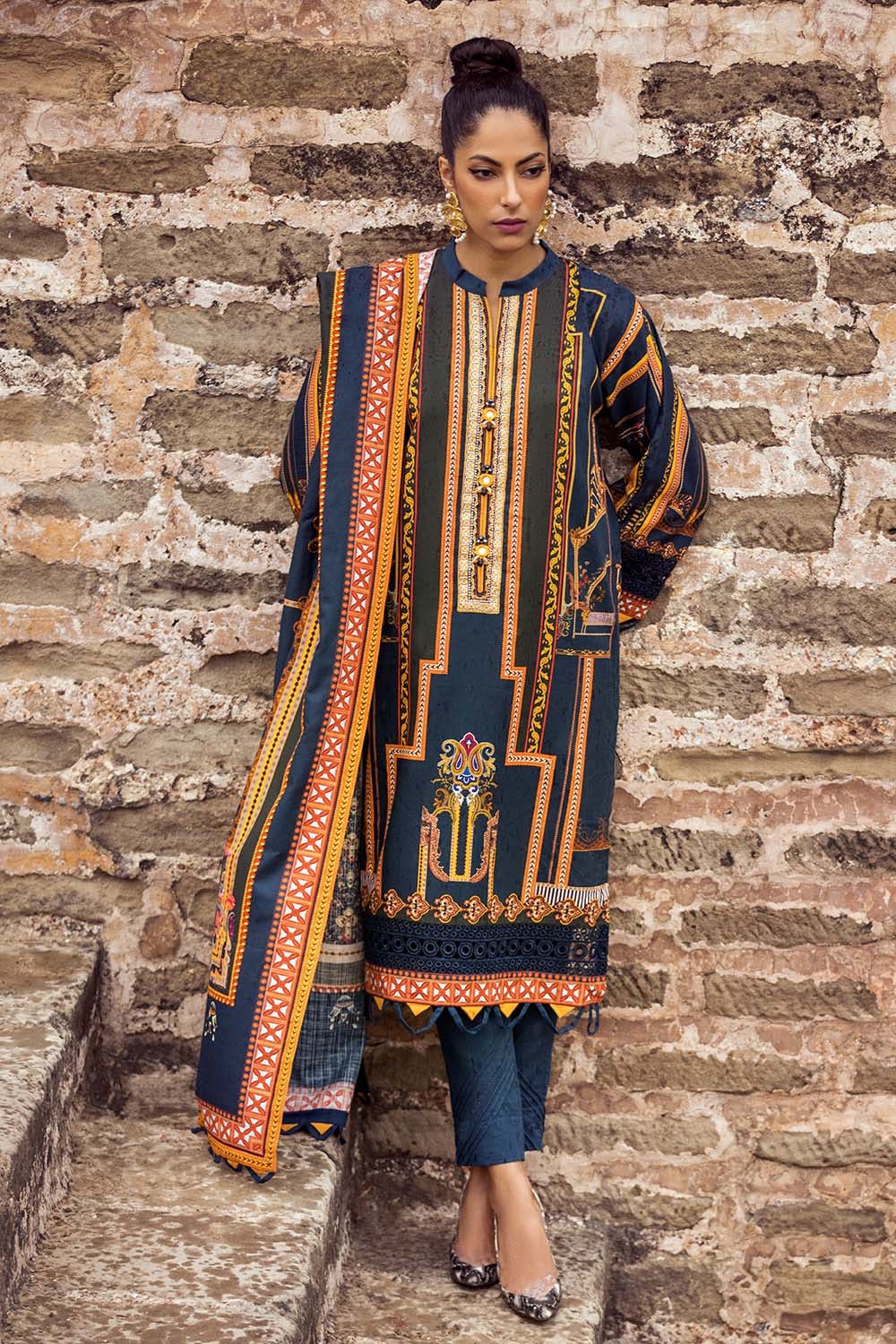 K-12023 Gul Ahmed Winter Collection 2021