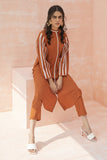 Khaadi EET22125 Rust  Embroidered Prets 2022 Online Shopping